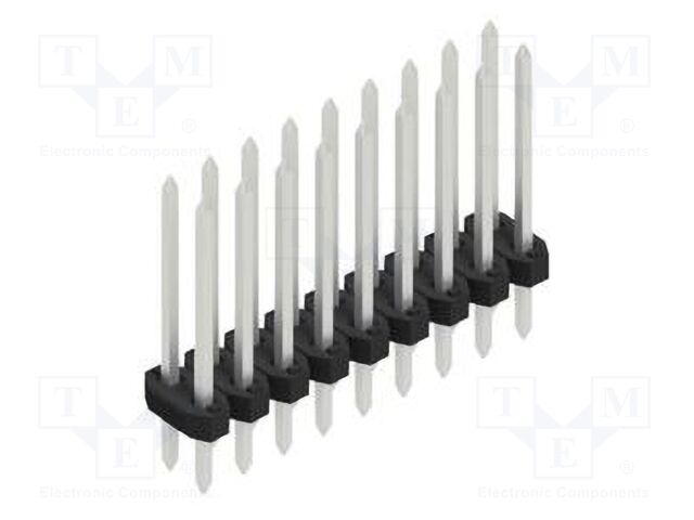 Connector: pin strips; pin header; male; PIN: 18; 2mm; THT; 2x9; 100V