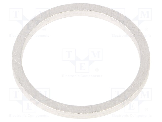 Gasket; aluminium; D: 2mm; Øint: 24mm; Øout: 29mm; DIN: 7603