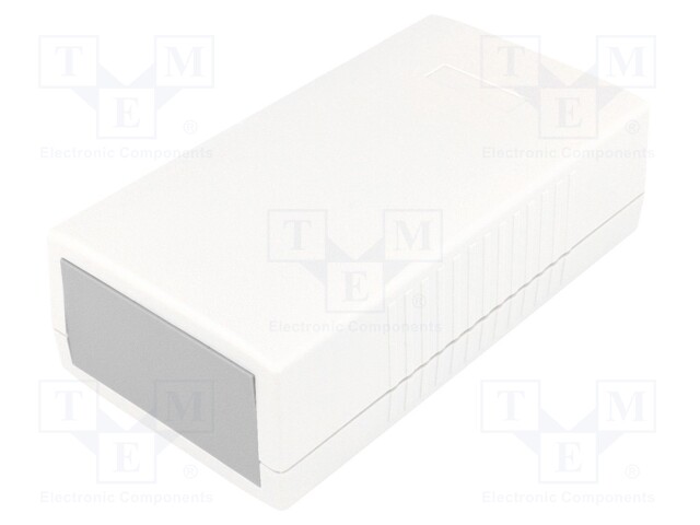 Enclosure: with panel; X: 80mm; Y: 150mm; Z: 45mm; ABS; light grey