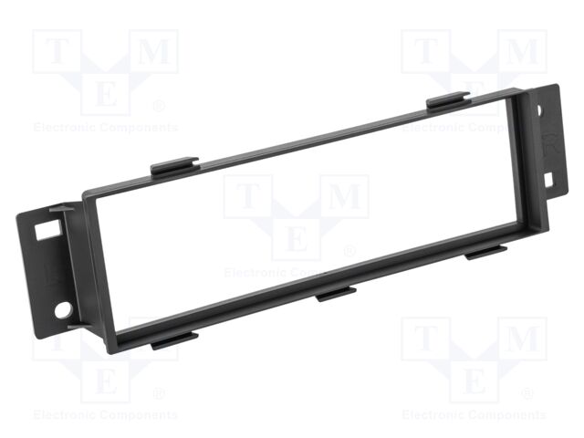 Radio frame; Mercedes,Nissan,Renault; 1 DIN; black