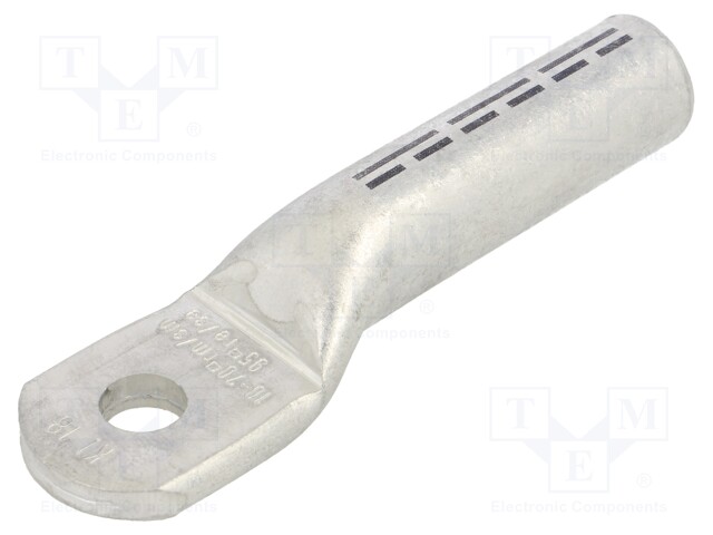 Tip: ring tube; M10; 70mm2; crimped; for cable; aluminum; 10.5mm