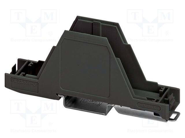 Enclosure base; black; UL94V-0; ME 22,5; for DIN rail mounting