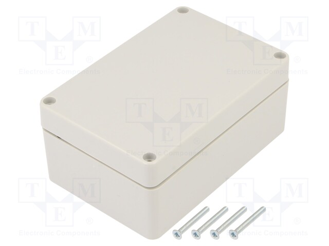 Enclosure: multipurpose; X: 70mm; Y: 105mm; Z: 45mm; ABS; light grey