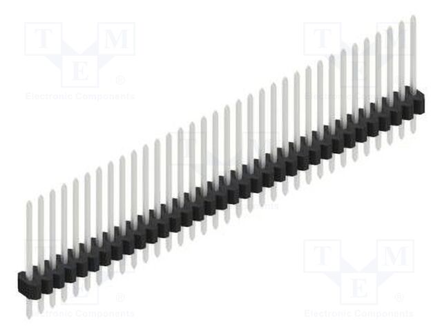 Connector: pin strips; pin header; male; PIN: 34; 1.27mm; THT; 1x34