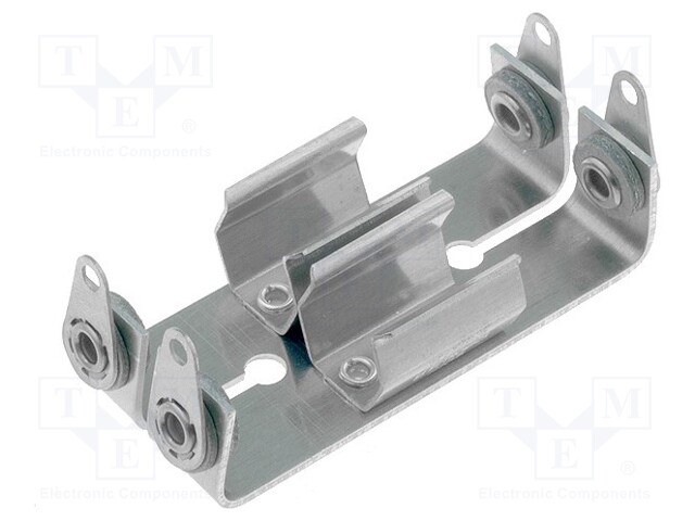 Holder; AAA,R3; Batt.no: 2; screw; aluminium