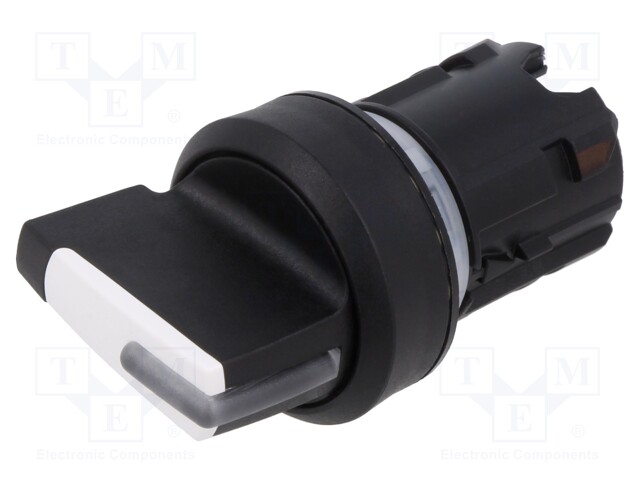Switch: rotary; Stabl.pos: 1; 22mm; white; Illumin: none; Pos: 3