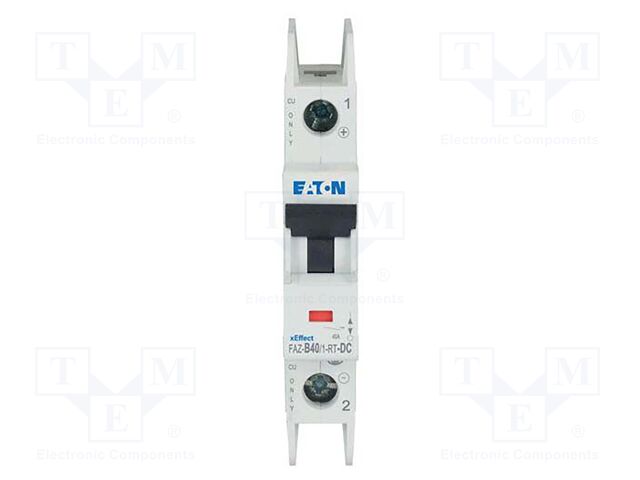 Circuit breaker; 220VDC; Inom: 40A; Poles: 1; Charact: B; 10kA; IP20