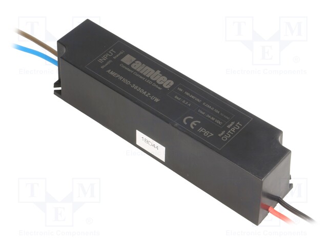 Power supply: switched-mode; LED; 10.8W; 24÷36VDC; 0.3A; 90÷264VAC
