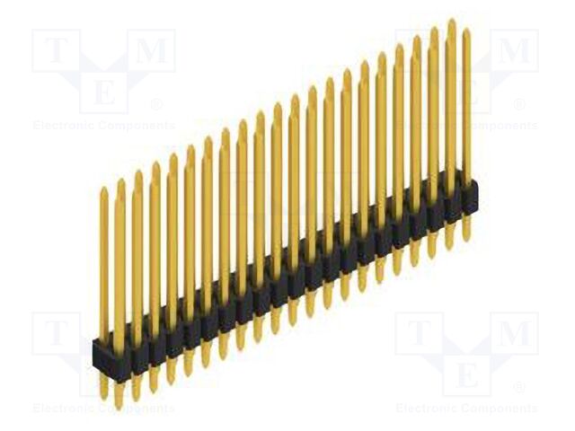 Connector: pin strips; pin header; male; PIN: 42; 1.27mm; THT; 2x21