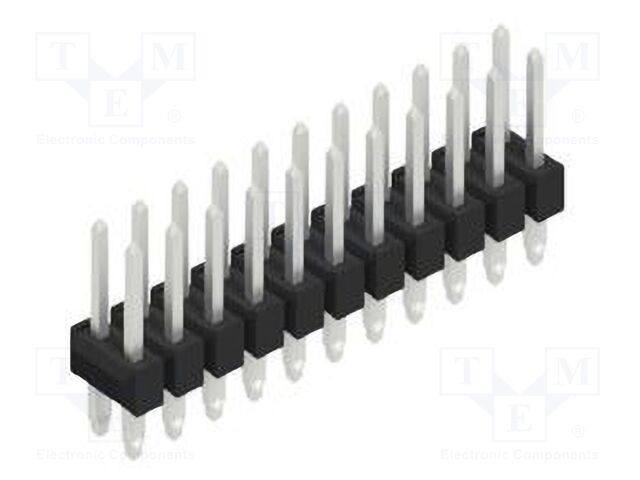 Connector: pin strips; pin header; male; PIN: 22; 2.54mm; THT; 2x11