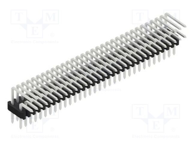 Connector: pin strips; pin header; male; PIN: 64; 1.27mm; THT; 2x32