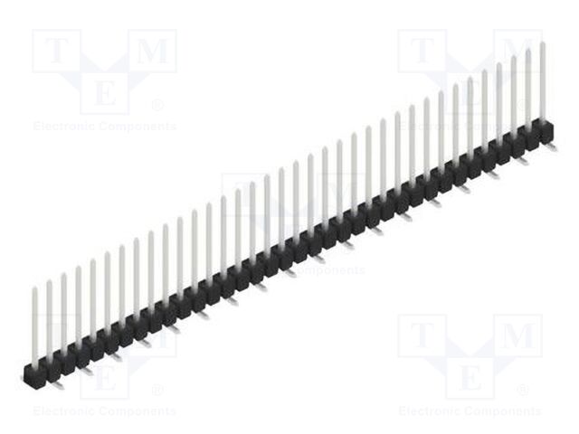 Connector: pin strips; pin header; male; PIN: 36; 2.54mm; SMT; 1x36