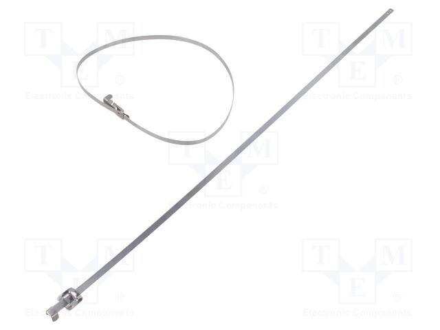 Cable tie; L: 430mm; W: 5mm; acid resistant steel AISI 316; 420N