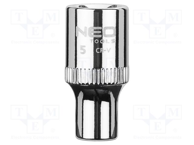 Socket; 6-angles,socket spanner; HEX 5mm; 1/4"; SUPERLOCK