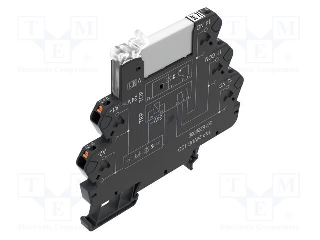 Relay: interface; SPDT; Ucntrl: 60VDC; Ucntrl: 60VAC; 6A; DIN