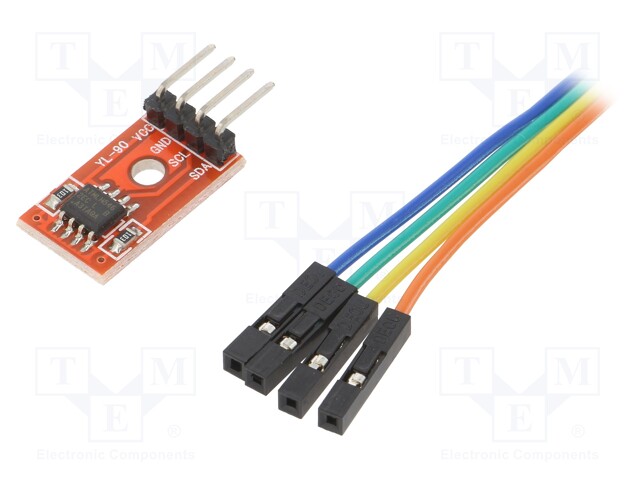 Module: extension; EEPROM memory; I2C; AT24C08; 36.5x12mm; 8kbit