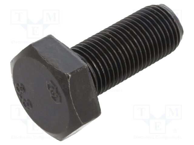 Screw; M10x25; 1; Head: hexagonal; steel; black finish; DIN: 961