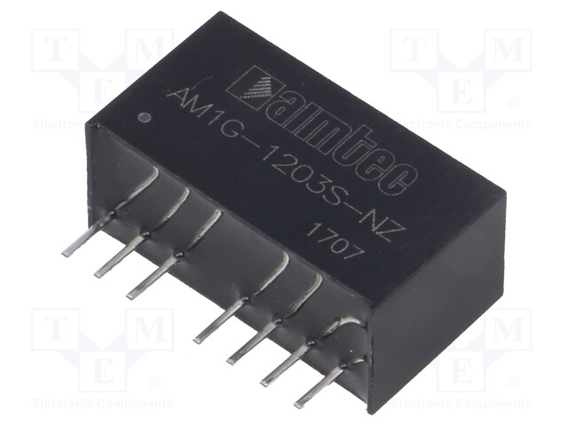 Converter: DC/DC; 1W; Uin: 9÷18V; 3.3VDC; Iout: 303mA; SIP8; 4.9g