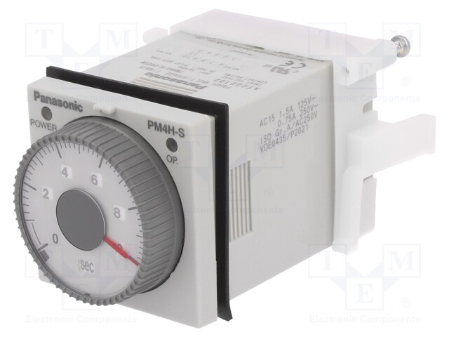 Timer; 0,1s÷500h; DPDT; 250VAC/5A; 24VAC; 24VDC; on panel; -10÷50°C