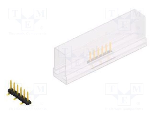 Connector: pin strips; pin header; male; PIN: 6; 2mm; SMT; 1x6; 100V