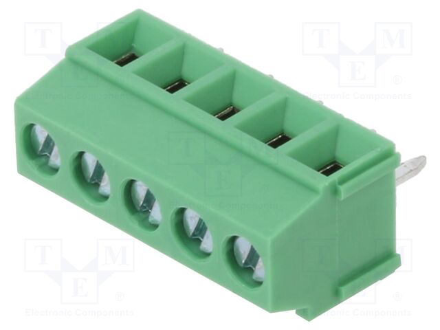 Connector: PCB terminal block; terminal; straight; on PCBs; 10A