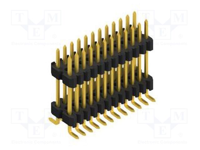 Connector: pin strips; pin header; male; PIN: 24; 1.27mm; SMT; 2x12