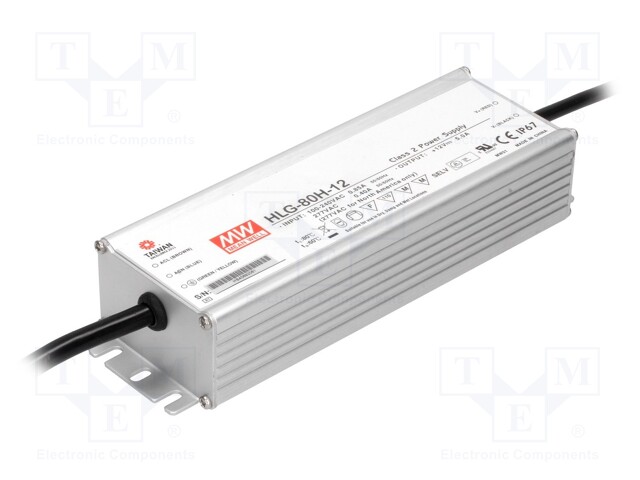 Power supply: switched-mode; LED; 82.8W; 36VDC; 2.3A; 90÷305VAC