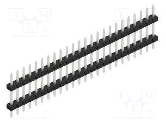 Connector: pin strips; pin header; male; PIN: 24; 2mm; THT; 1x24