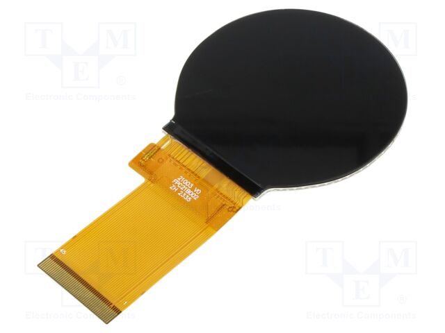 Display: TFT; 2.1"; 480x480; Illumin: LED; 53.28x53.28mm; 550cd/m2