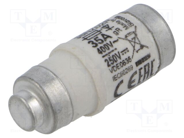 Fuse: fuse; aR,quick blow; 35A; 400VAC; 250VDC; ceramic,industrial