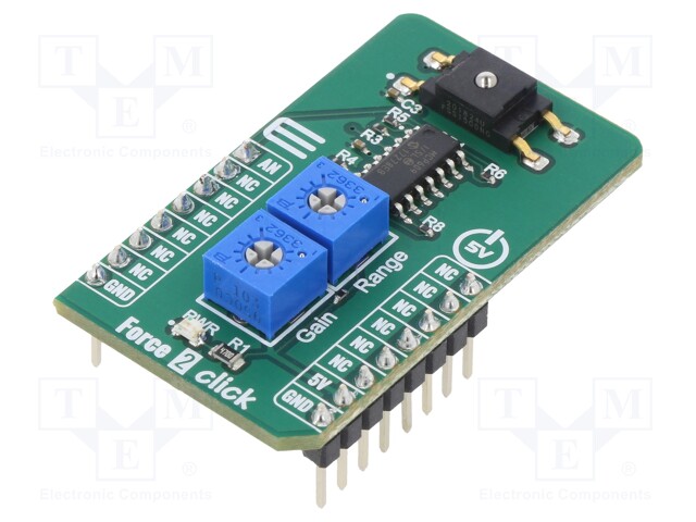 Click board; press force measure; analog; FSS015NGT; 5VDC