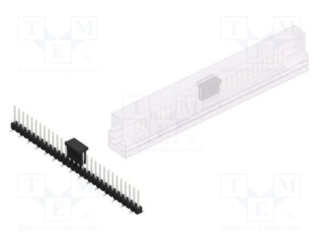 Connector: pin strips; pin header; male; PIN: 30; 2.54mm; SMT; 1x30