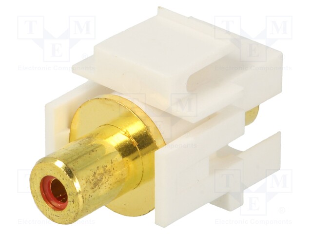 Socket; Transition: coupler; female x2; Keystone; straight