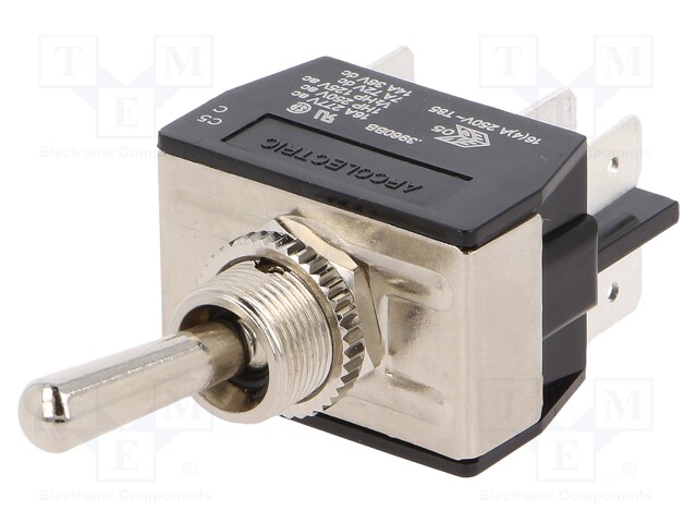 Switch: toggle; Pos: 2; DPDT; ON-ON; 10A/250VAC; Toggle: round; 100mΩ