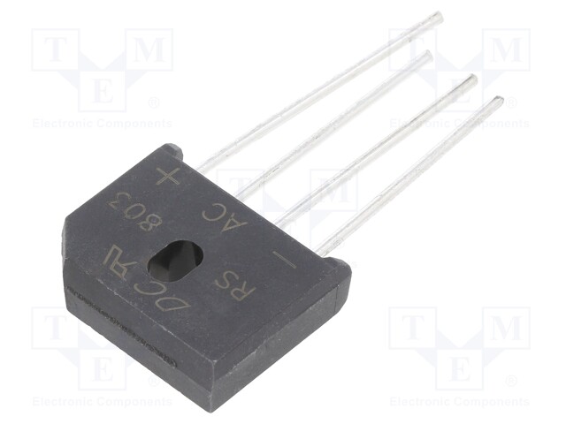 Bridge rectifier: single-phase; Urmax: 200V; If: 8A; Ifsm: 175A