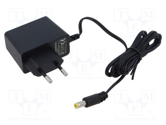 Power supply: switching; mains,plug-in; 12VDC; 1A; 12W; 84%