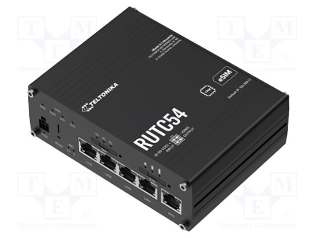 Module: router LTE; DDR3; 1GBRAM,8GBFLASH; 132x44.2x104mm; IP30