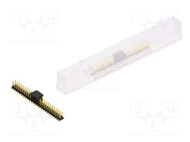 Connector: pin strips; pin header; male; PIN: 50; 2mm; SMT; 2x25