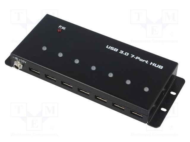 Hub USB; USB 3.0,industrial; PnP,mounted on desktop; 5Gbps