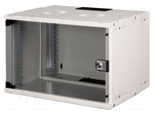 Enclosure: rack cabinet; Standard: 19"; SOHO PRO; 7U; grey; Z: 370mm