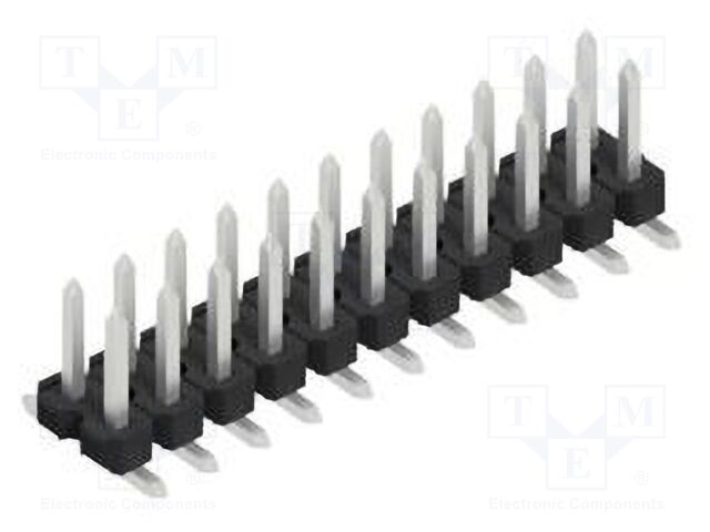 Connector: pin strips; pin header; male; PIN: 22; 2.54mm; SMT; 2x11