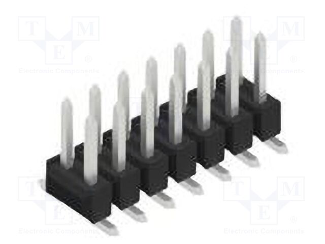 Connector: pin strips; pin header; male; PIN: 14; 2.54mm; SMT; 2x7