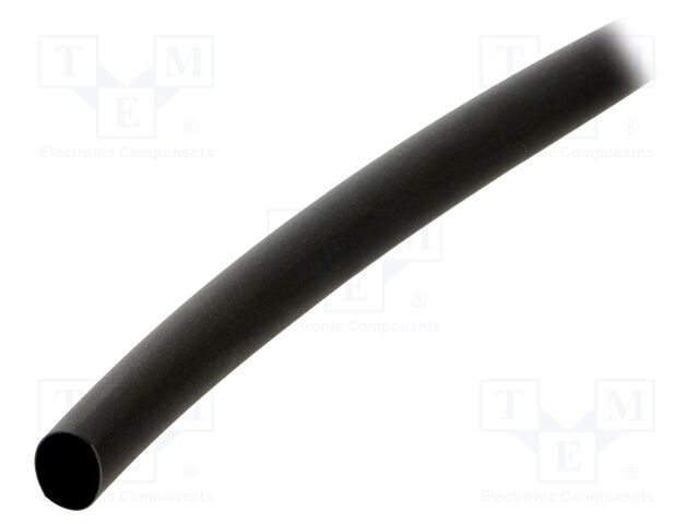 Heat shrink sleeve; thin walled,flexible; 2: 1; 9.5mm; black