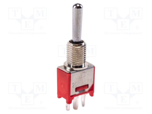 Switch: toggle; Pos: 3; SP3T; (ON)-OFF-(ON); 1A/250VAC; 3A/28VDC