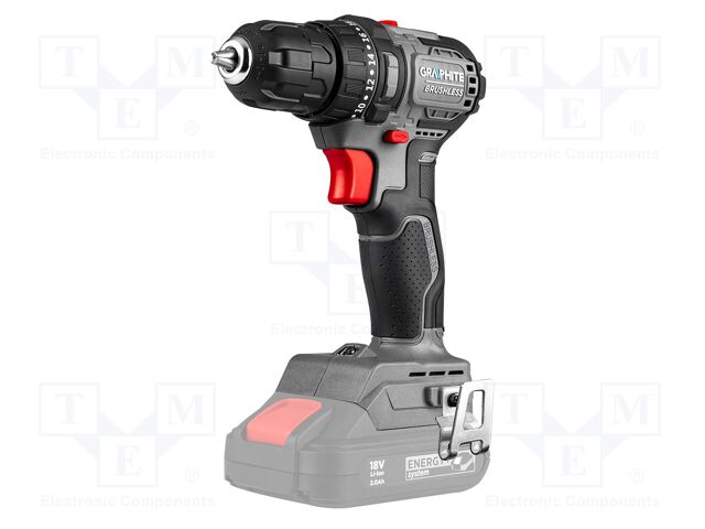 Drill/driver; battery; wood,metal; 0.8÷10mm; 0÷400rpm,0÷1.35krpm
