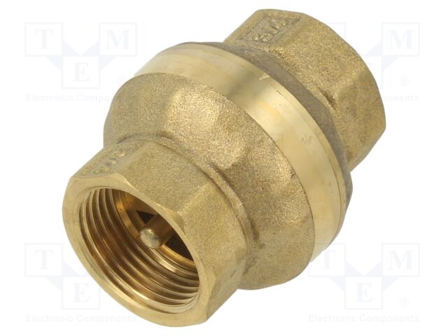 Check valve; G 3/4" internal; 16bar; brass; Medium: water
