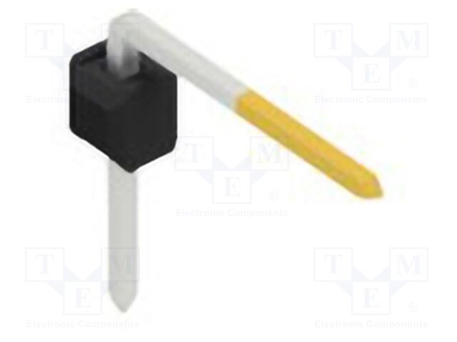 Connector: pin strips; pin header; male; PIN: 1; 2.54mm; THT; 1x1