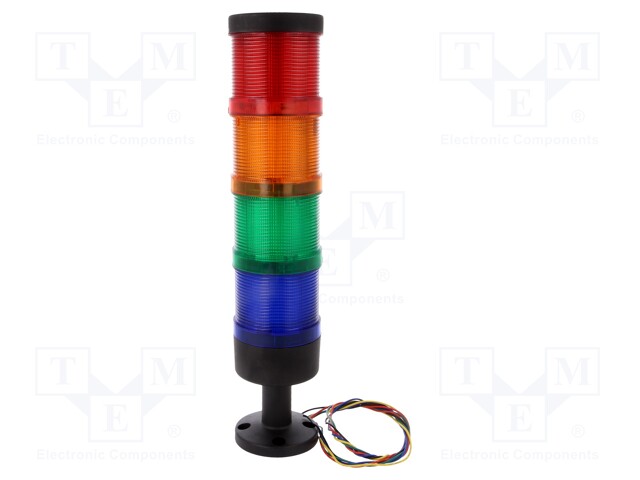 Signaller: signalling column; LED; red/orange/green/blue; IP65