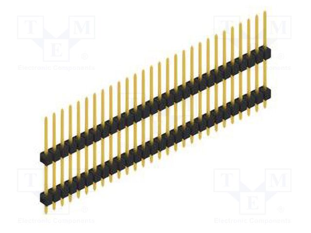 Connector: pin strips; pin header; male; PIN: 28; 2.54mm; THT; 1x28