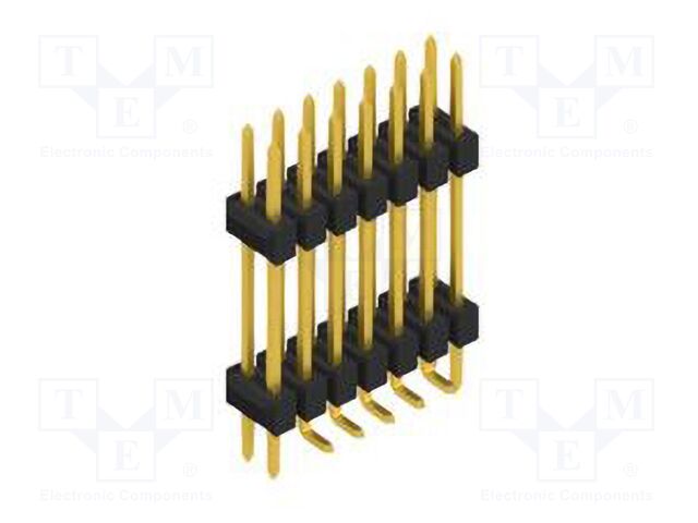 Connector: pin strips; pin header; male; PIN: 14; 2.54mm; SMT; 2x7